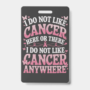 Crachá Eu Não Gosto De Cancer Aqui Ou Lá
