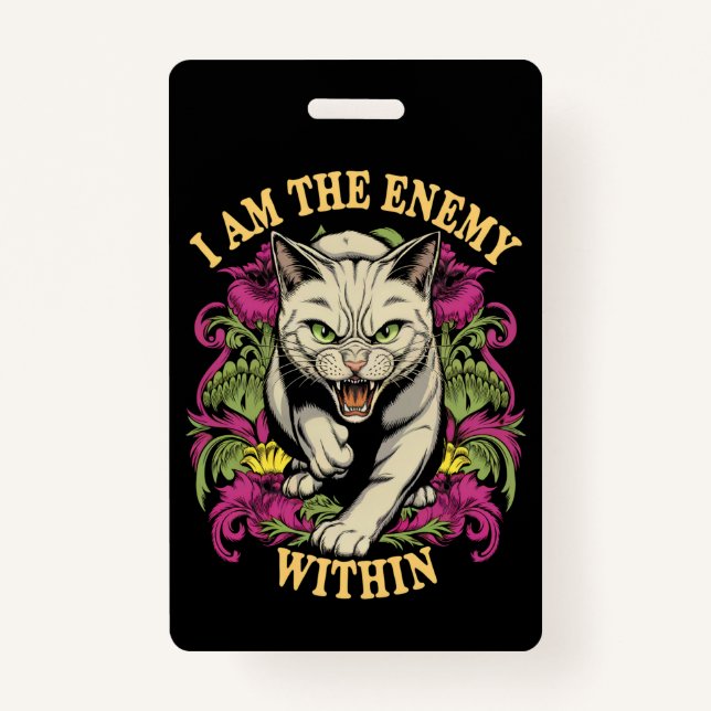 Crachá Eu Sou O Inimigo Dentro De Harris Walz 2024 (Frente)