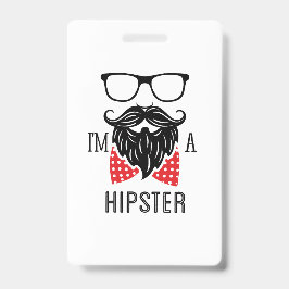 Crachá Eu sou um Hipster