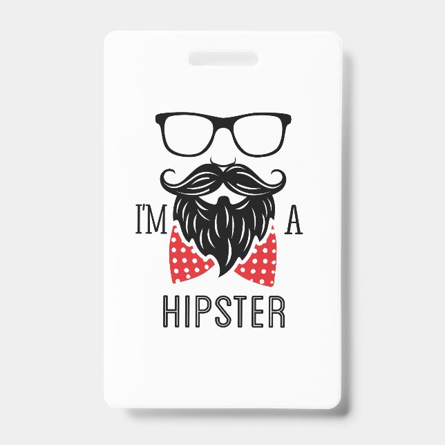 Crachá Eu sou um Hipster (Front)