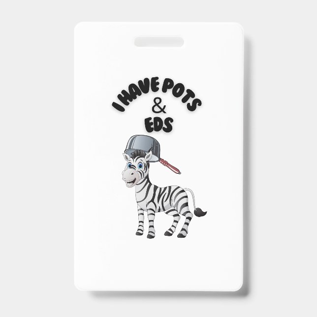 Crachá Eu tenho Potes e EDS (Frente)