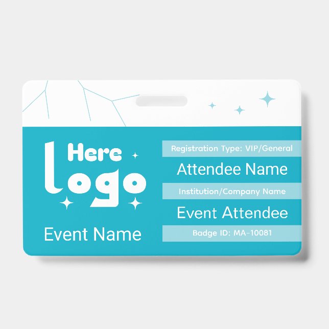 Crachá Event Badge Template (Frente)