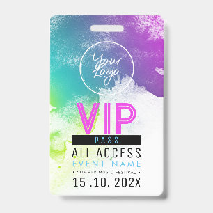 Crachá Evento de Acesso VIP Exclusivo