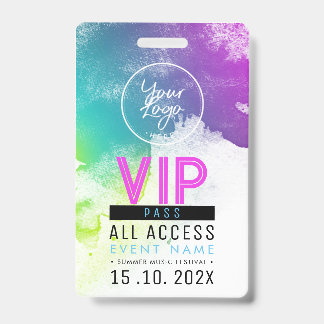 Crachá Evento de Acesso VIP Exclusivo