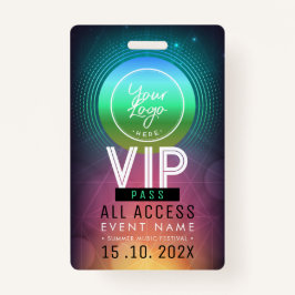 Crachá Evento de Acesso VIP Exclusivo