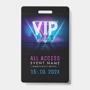 Crachá Evento de Acesso VIP Exclusivo