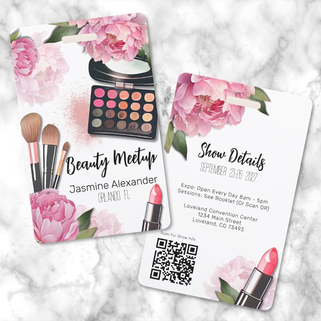 Crachá Evento de beleza (Beauty Conference Special Event Badge)