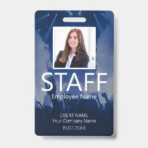 Crachá Evento de Equipe Personalizado Cargeso Azul