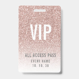 Crachá Evento fêmea do acesso do VIP do brilho feminino