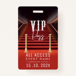 Crachá Evento VIP All Access