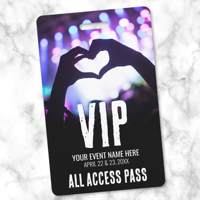 Crachá Evento VIP de Acesso Total (All Access Event VIP Badge)