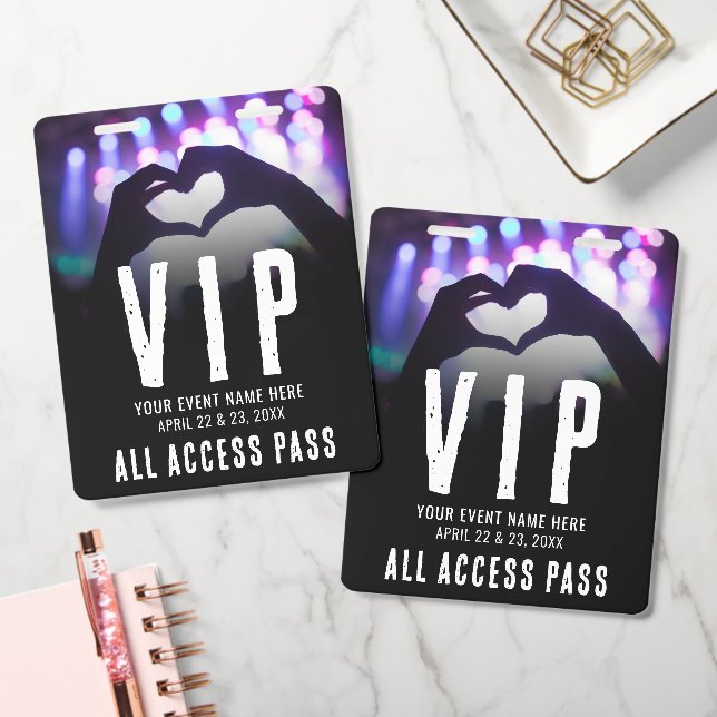 Crachá Evento VIP de Acesso Total (Escritório)