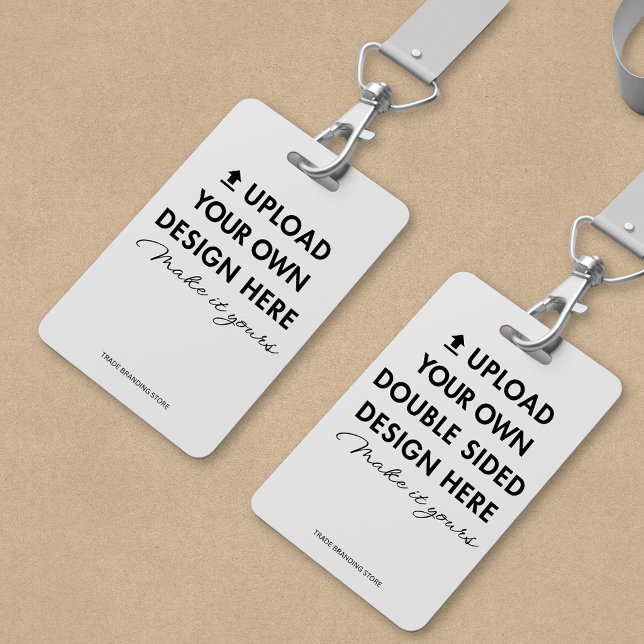 Crachá Faça o Upload do Seu Próprio Design de ID Personal (Criador carregado)