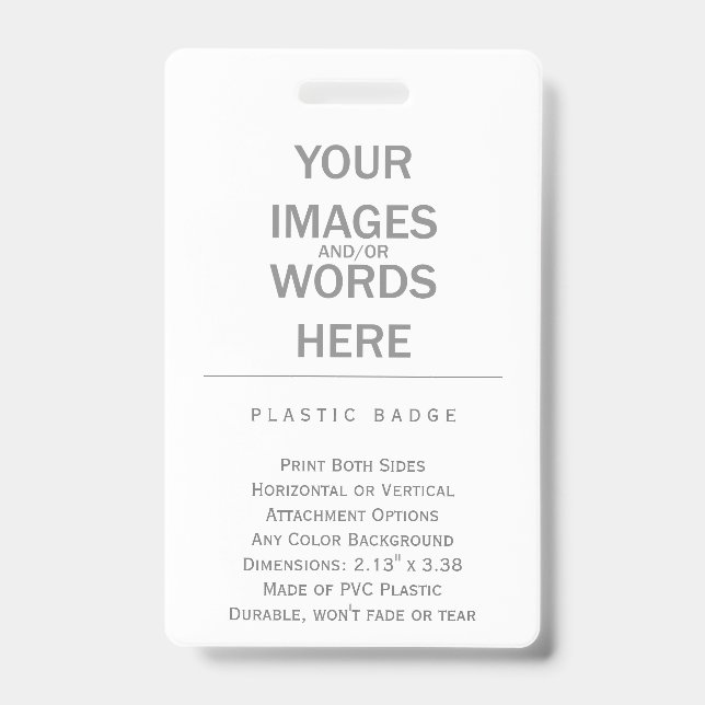 Crachá Faça você mesmo - (Frente)