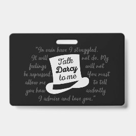 Crachá Fale comigo Darcy II
