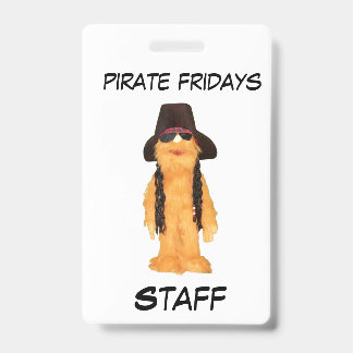 Crachá Fall Falldom Staff ID Badge 