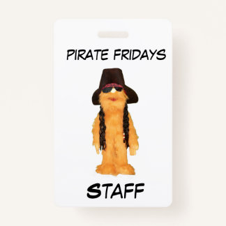 Crachá Fall Falldom Staff ID Badge