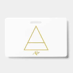 Crachá Falln Pagan Air Element Symbol