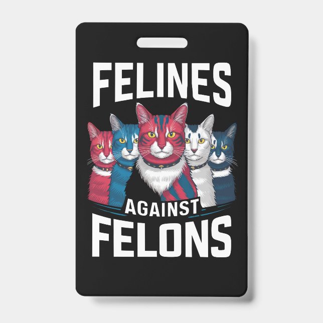 Crachá Felinos Contra Criminosos  (Frente)