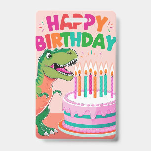 Crachá Feliz Aniversário para Crianças