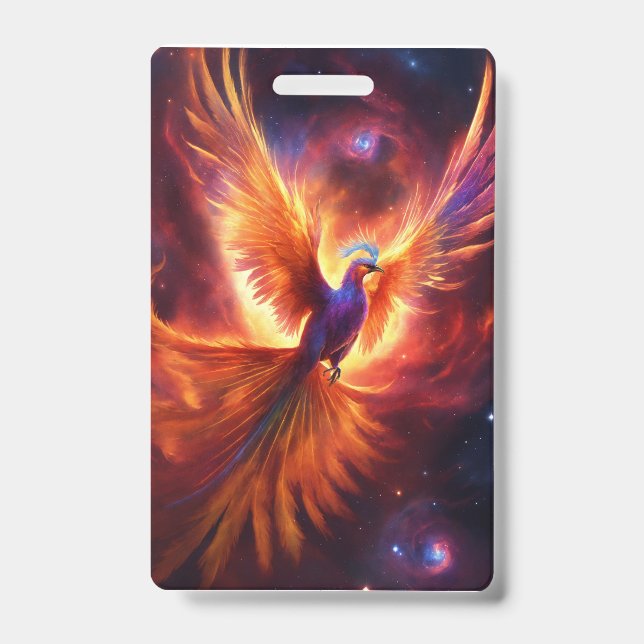 Crachá "Feliz Dia das Mães": Fênix Celestial (Frente)