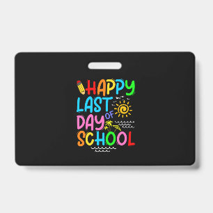 Crachá Feliz Dia Passado de Professores De Óculos De Sol 