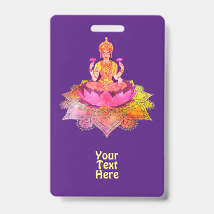 Crachá Feliz Diwali - Deepalavi Lakshmi Deusa 4