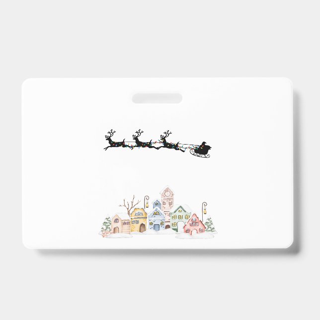 Crachá Feliz Natal (Frente)