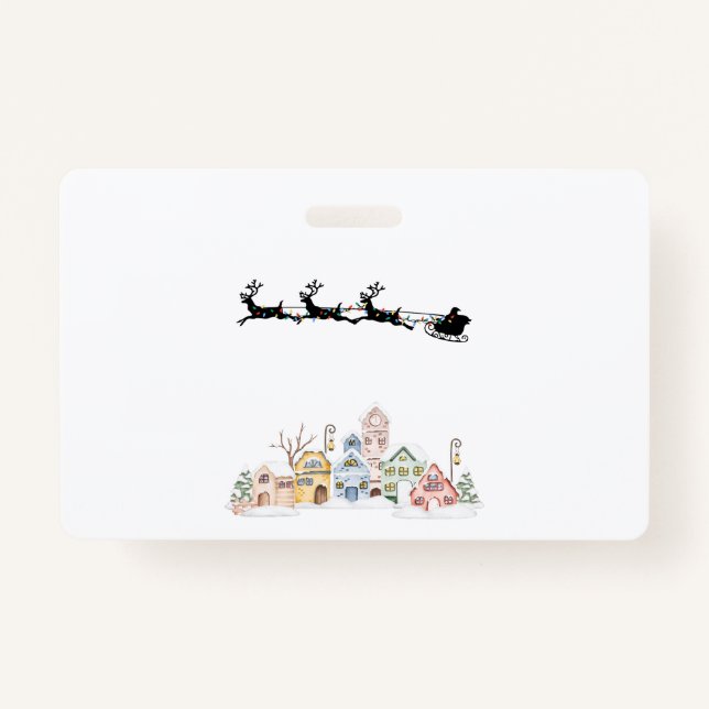 Crachá Feliz Natal (Frente)