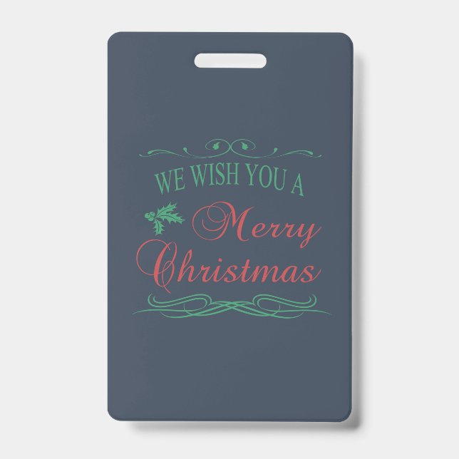 Crachá Feliz Natal (Frente)