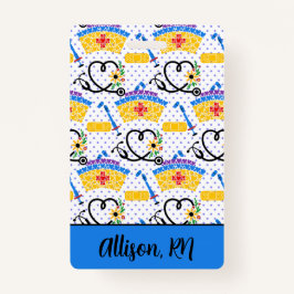 Crachá Ferramentas de Enfermagem no Bolinhas Professional