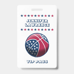 Crachá Festa de Basquete de 4 de Julho