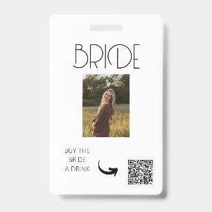 CRACHÁ FESTA DE NOIVA SOLTEIRA, VENMO QR, COMPRE UMA BEBI