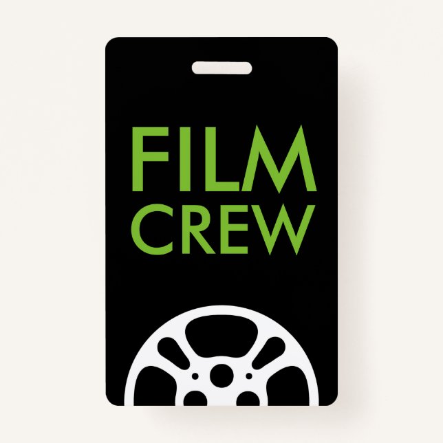 Crachá Film Reel Crew e Funcionarios Lanyard (Frente)