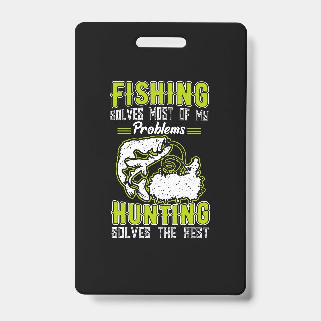 Crachá Fishing Solves Most Of My Problems (Frente)