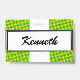 Crachá Fita de Trevo Verde Lima por Kenneth Yoncich