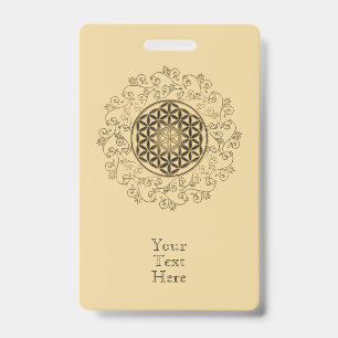 Crachá Flor Da Vida - Vintage Ornament Mandala 2