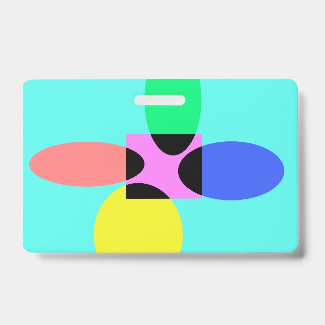 Crachá Flor futurista (Frente)