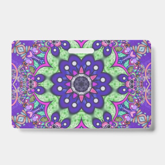 Crachá Flor Mandala (Frente)