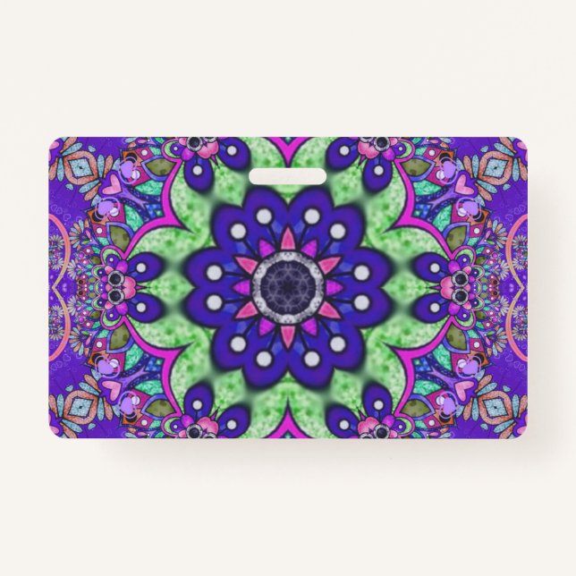 Crachá Flor Mandala (Frente)