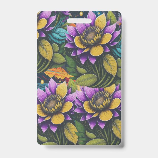 Crachá Flores mágicas (Frente)