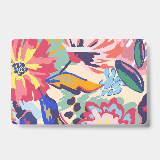 Crachá Floresta e rosas (Frente)