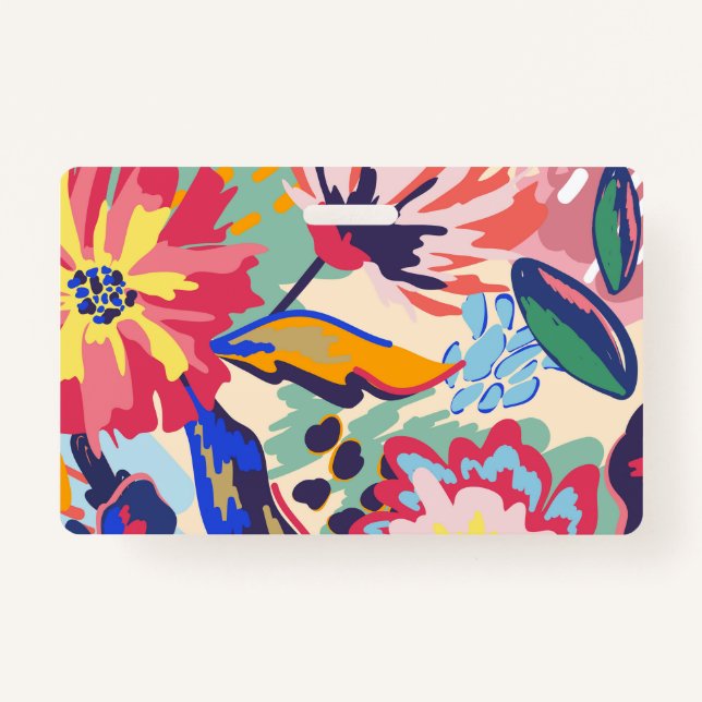 Crachá Floresta e rosas (Verso)