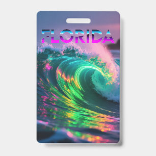 Crachá Flórida – Vibrações de Onda Neon