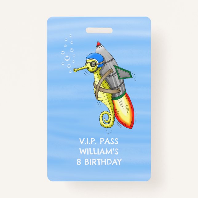 Crachá Foguete de Cavalo de Foguete PASSA (Frente)