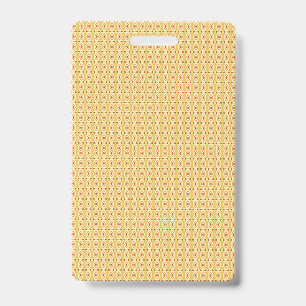 Crachá Folhas de papel de embrulho amarelo, laranja e mar