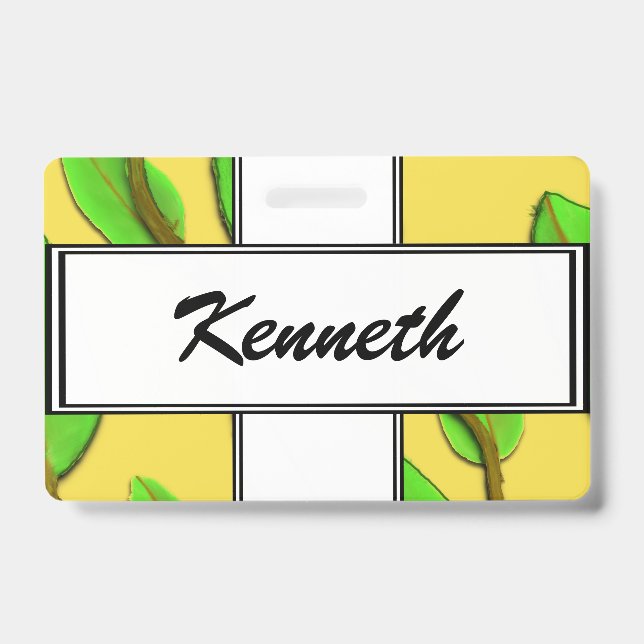 Crachá Folhas por Kenneth Yoncich (Frente)