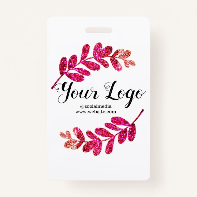 Crachá folhas pretas púrpuras, azuis e simples, adicionam (Frente)