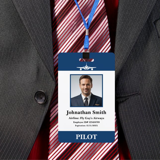 Crachá Foto da Empresa Identificação de Segurança Aviação (Criador carregado)