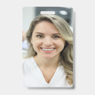 Crachá Foto de Dentista Personalizar Customizar